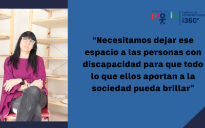 Marisa Medina: “Necesitamos dejar ese espacio a las personas con discapacidad para que todo lo que ellos aportan a la sociedad pueda brillar”